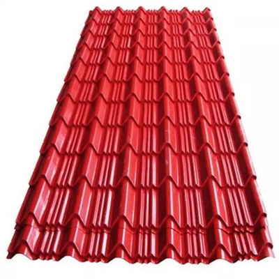 Ubin Atap Logam Baja Ringan Prepainted Cold Rolled Zinc Iron Sheet