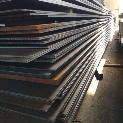 Hot Rolled MS Steel Plate ASTM A36 Q345 Str Untuk Brige Engineering