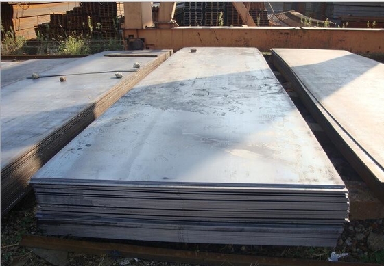 Hot Rolled MS Steel Plate ASTM A36 Q345 Str Untuk Brige Engineering