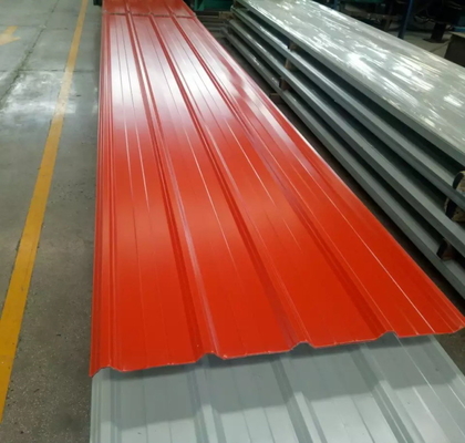 Lembaran Baja Atap Bergelombang GI / PPGI / PPGL Prepainted 3mm Tebal