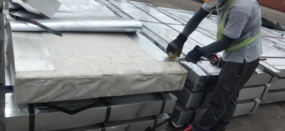 Pelat Baja GI Cold Rolled DX51D Lembaran Baja Galvanis yang Dicelup Panas