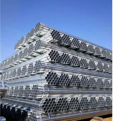 ASTM GI Steel Pipe Galvanized Steel Round Tube Untuk Pengiriman Cair