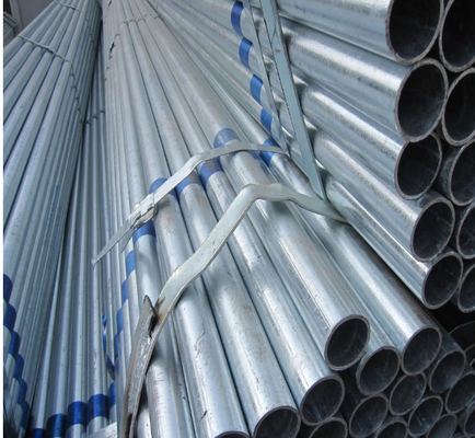 ASTM Grade B Pipa Baja Bulat Pra Galvanis Ketebalan 1.2-15.7mm