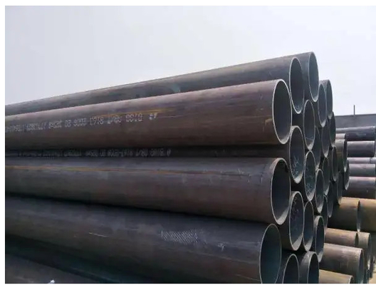 ERW Carbon Steel Seamless Tube Uniform Zinc Coating Untuk Konstruksi