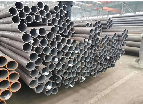 ERW Carbon Steel Seamless Tube Uniform Zinc Coating Untuk Konstruksi