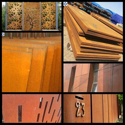 Pelat Baja Tahan Cuaca CortenB Red Rust 30mm